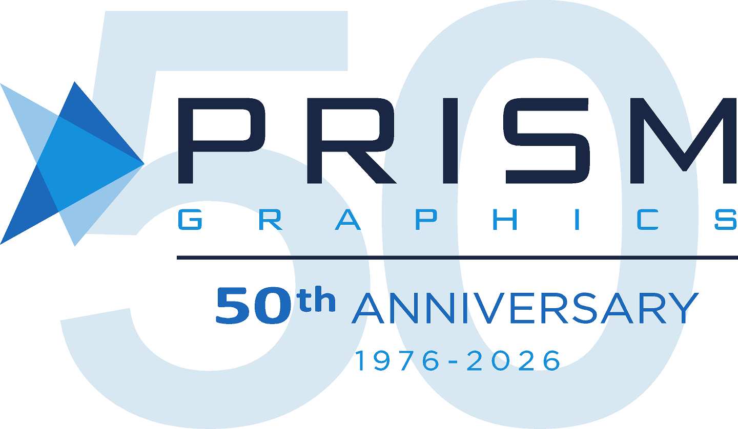 Prism Graphics 50th Anniversary Logo